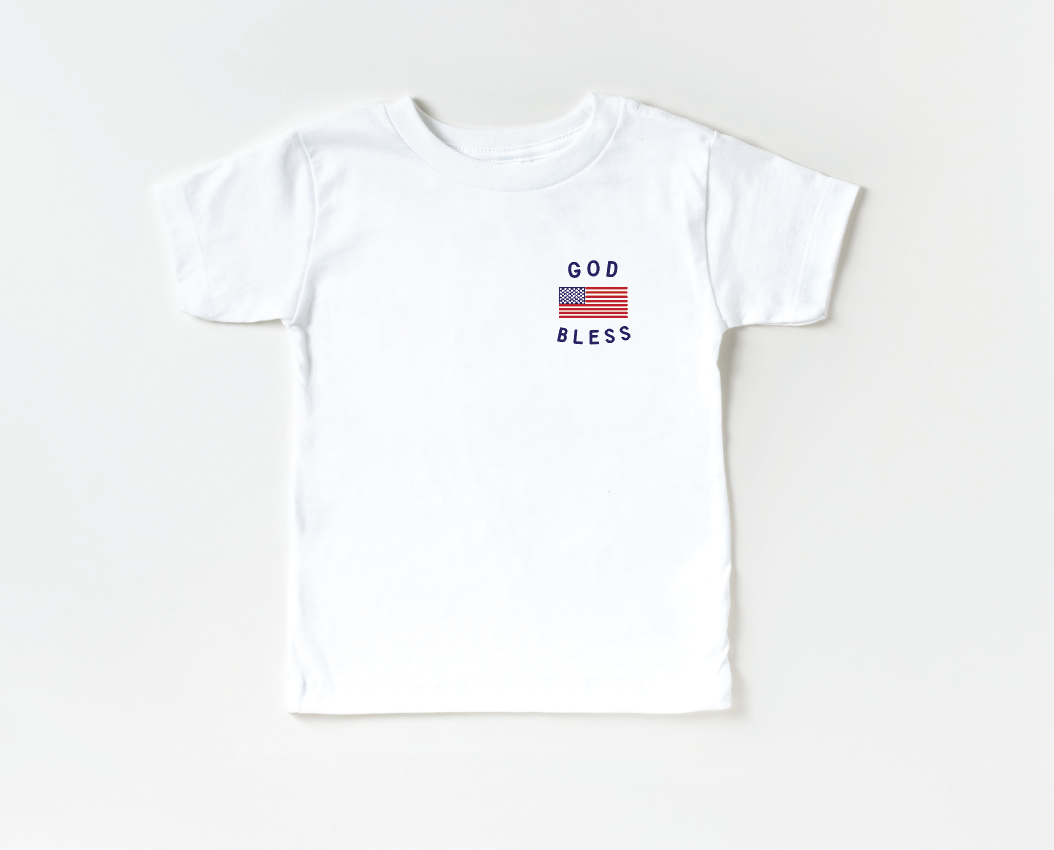 Classic God Bless the USA 4th of July - Pocket Style - preorder