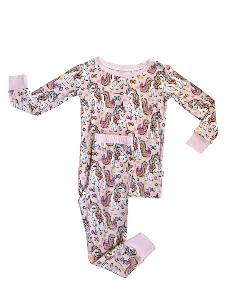 Pink Unicorn | Two-Piece Pajama Set