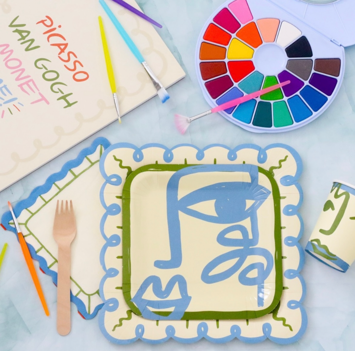 Art Party Napkins (x 12) - Cool Paper Napkins