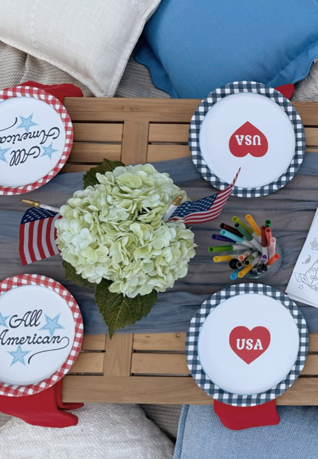 All American Plates - 24 paper plates