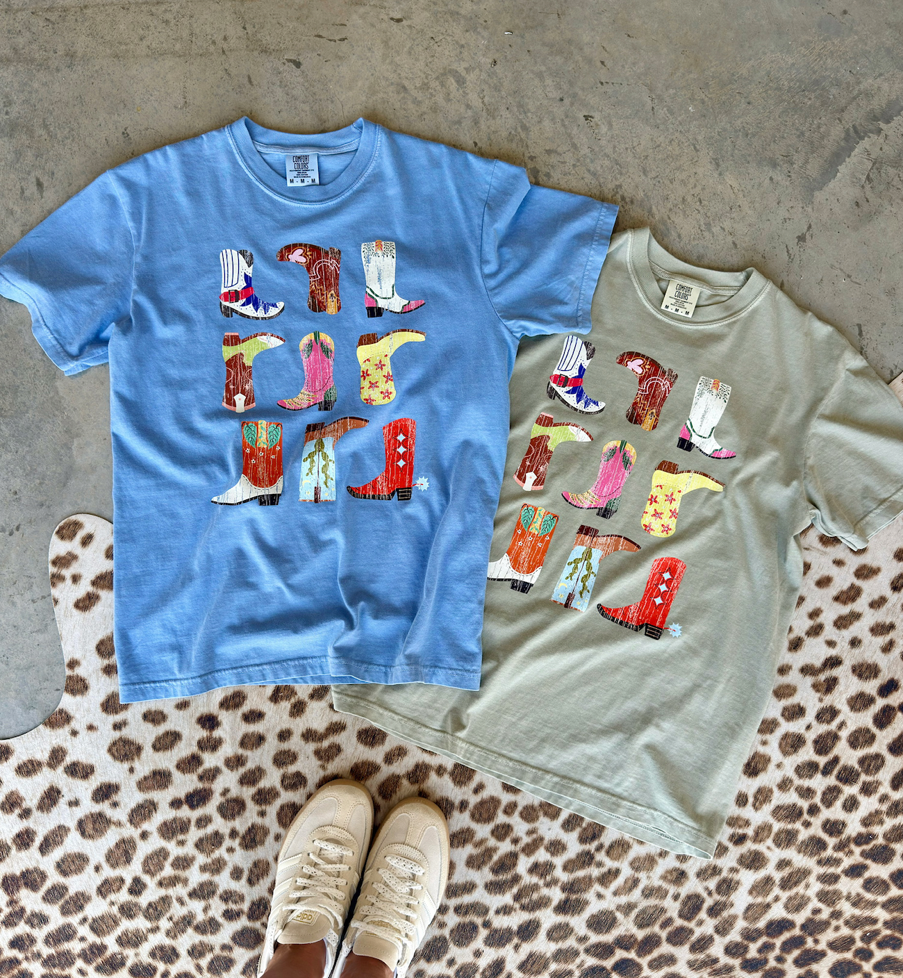 Colorful Boots Tee
