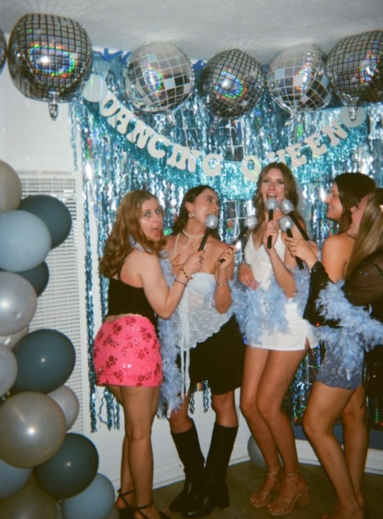 It's Disco, Baby! Balloons - 4 disco ball balloons
