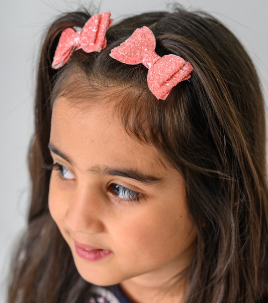 Festive Bow Hair Clips (Set of 2)