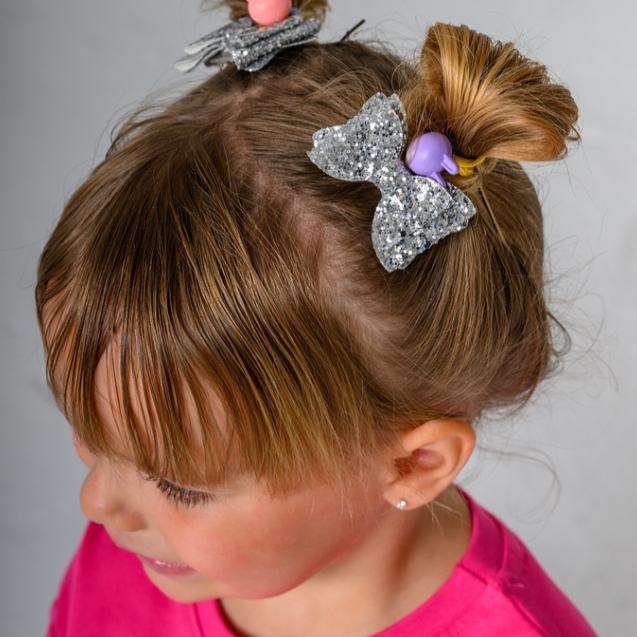 Festive Bow Hair Clips (Set of 2)