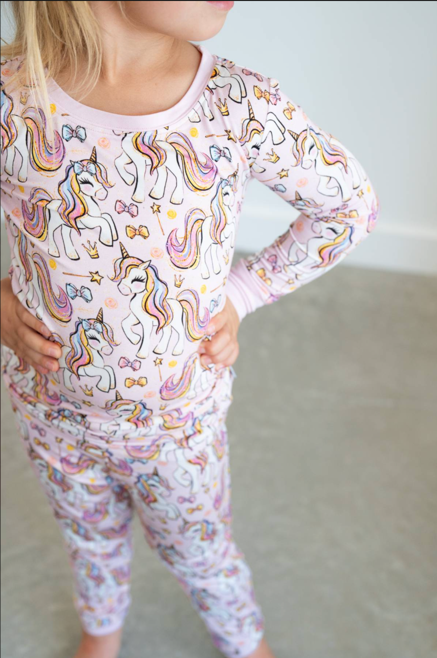 Pink Unicorn | Two-Piece Pajama Set
