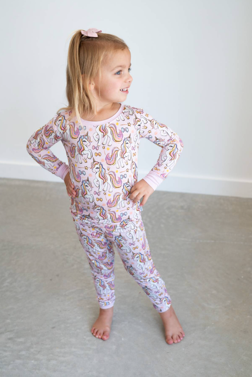 Pink Unicorn | Two-Piece Pajama Set