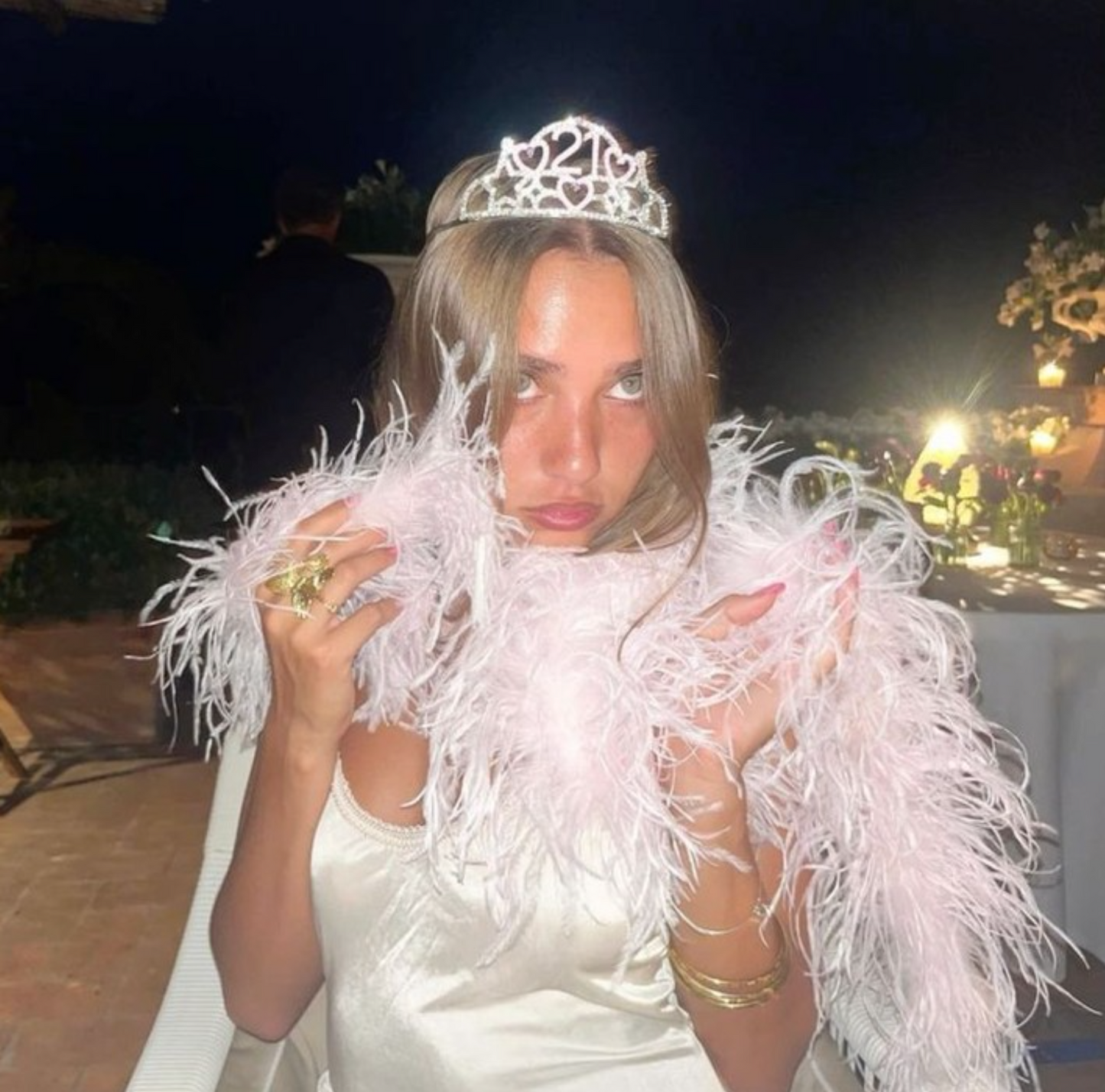 Finally 21 Tiara - rhinestones + metal