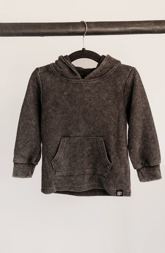 STORM WASHED • WAFFLE HOODED LONG SLEEVE