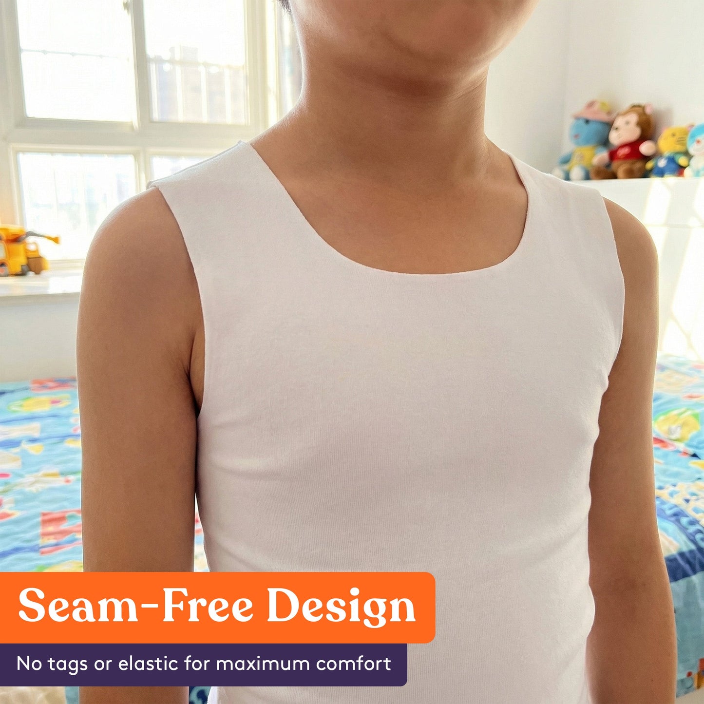 Special Supplies Kids Compression Undershirt – Seamless Deep Pressure Sensory Undershirt for Focus, Calm & Comfort – Breathable, Soft Sensory Shirt for School, Home & Travel