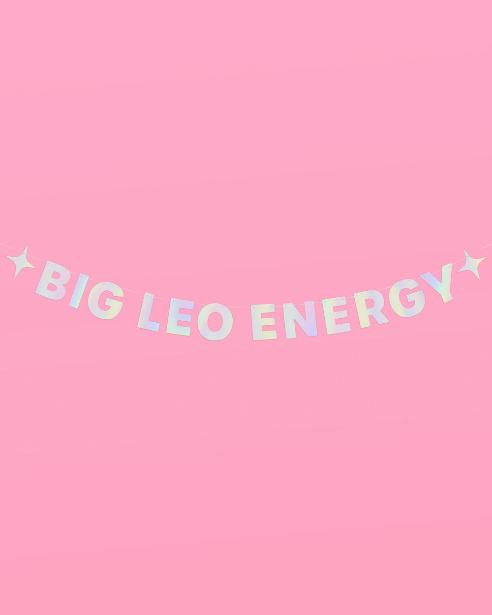 Big Leo Energy Banner - iridescent foil banner