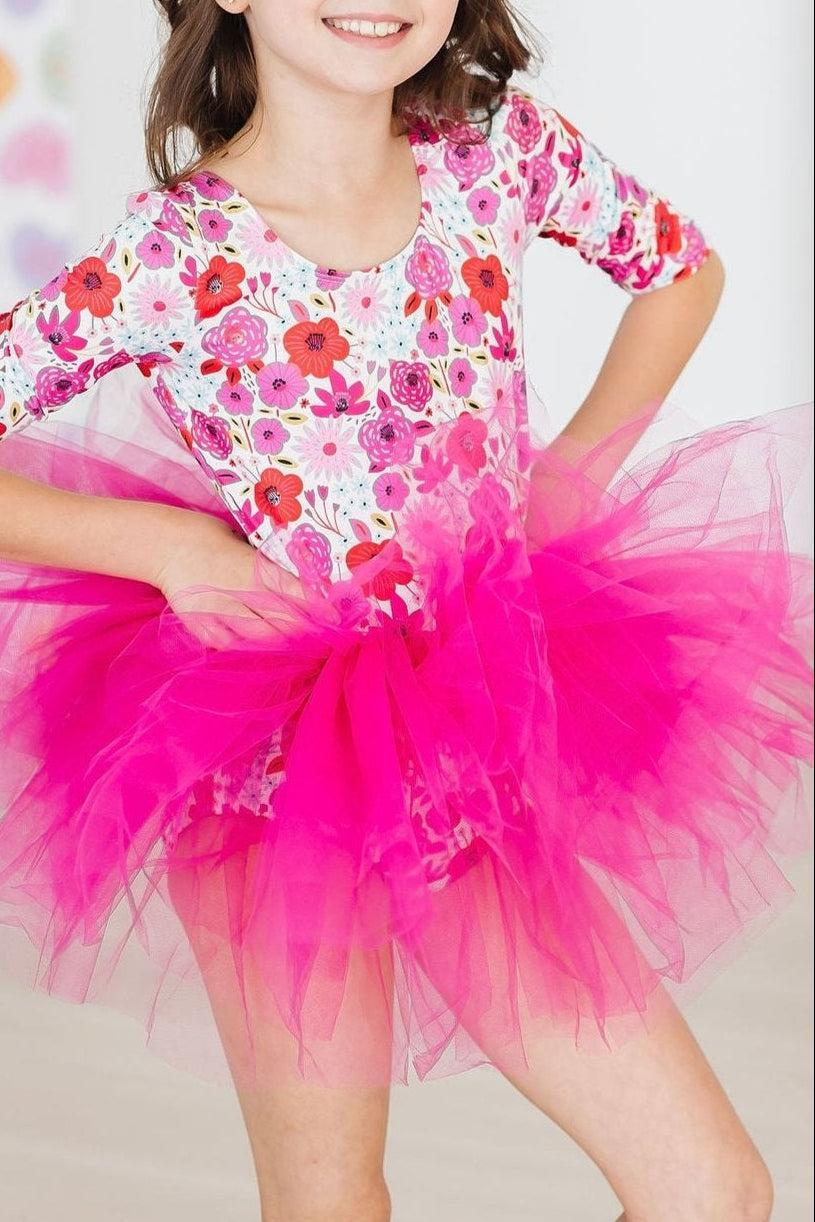 Secret Garden 3/4 Sleeve Tutu Leotard