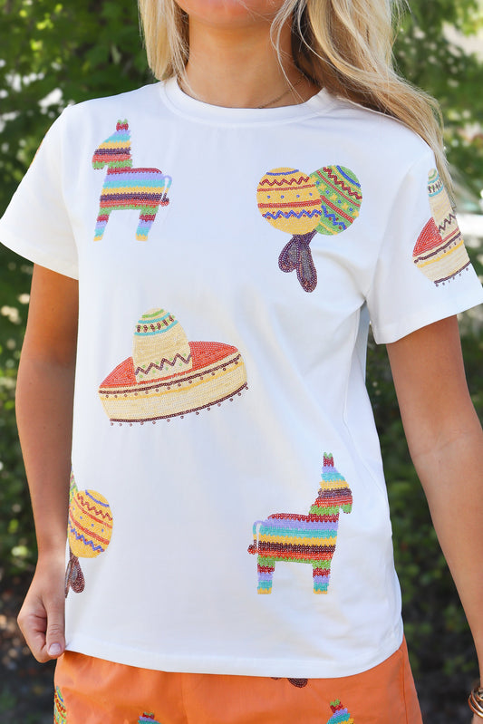 Sequin Fiesta Adult Shirt