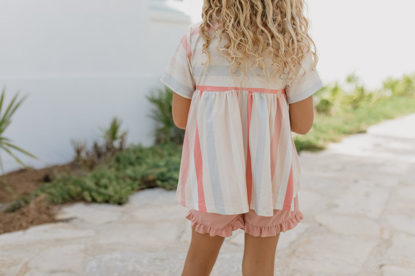 Sand Stripe Short Set