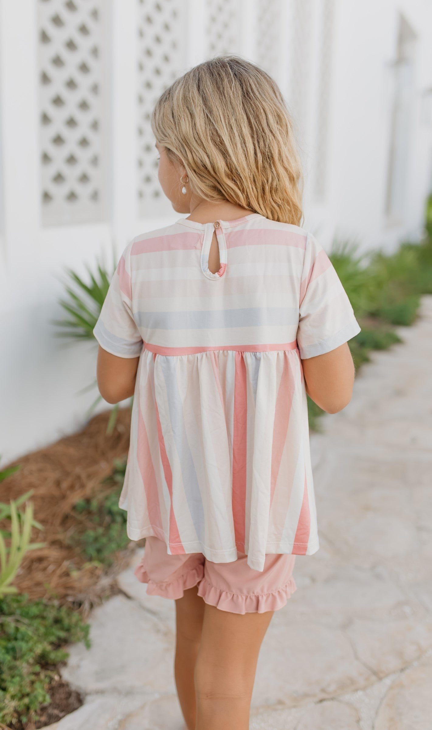 Sand Stripe Short Set