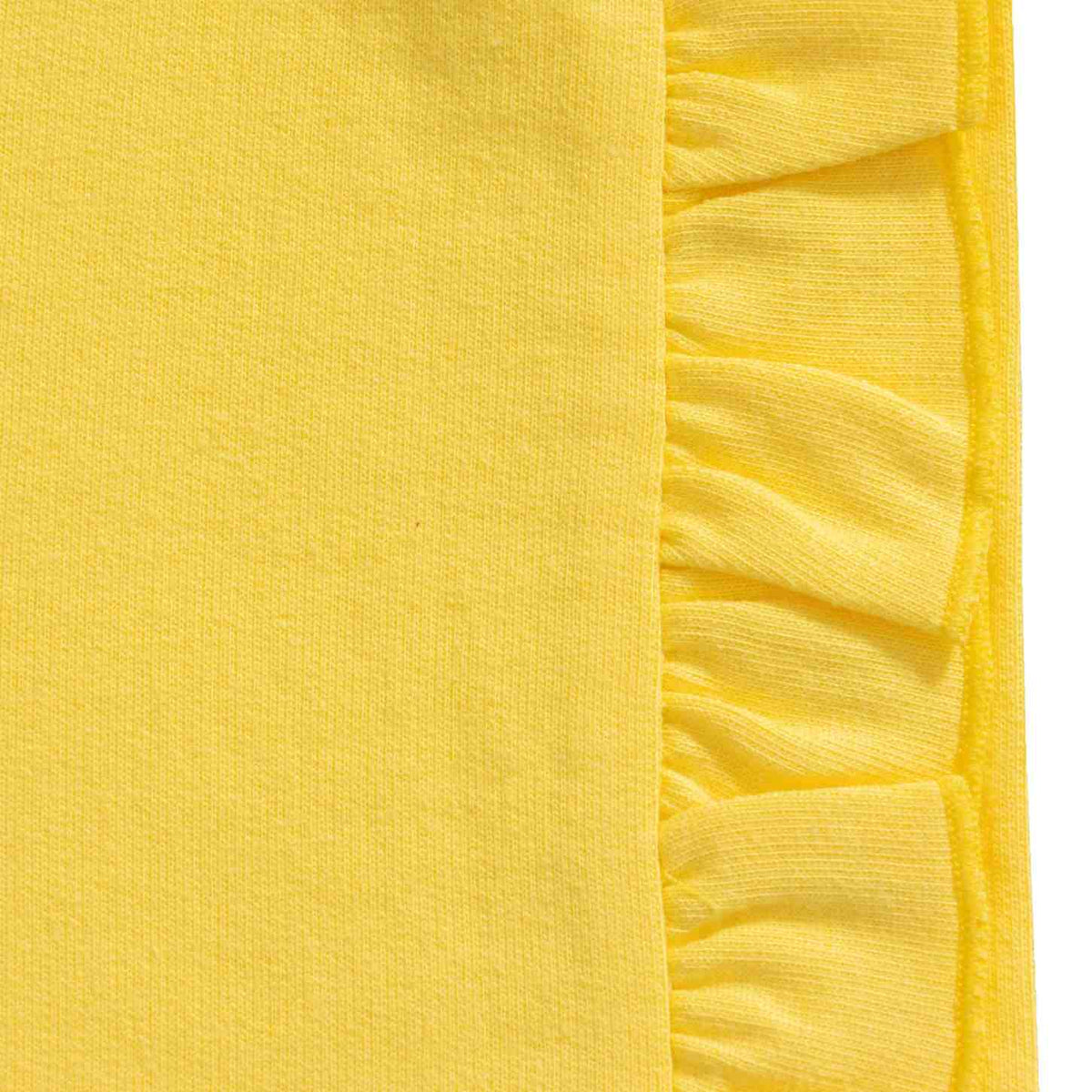 Lemony Ruffled Tee & Shorts Set for Toddlers