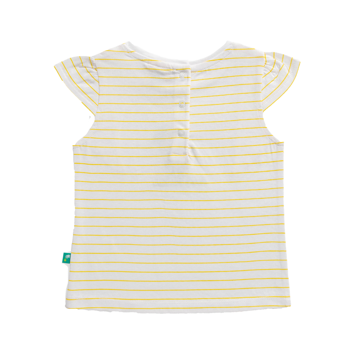 Lemony Ruffled Tee & Shorts Set for Toddlers