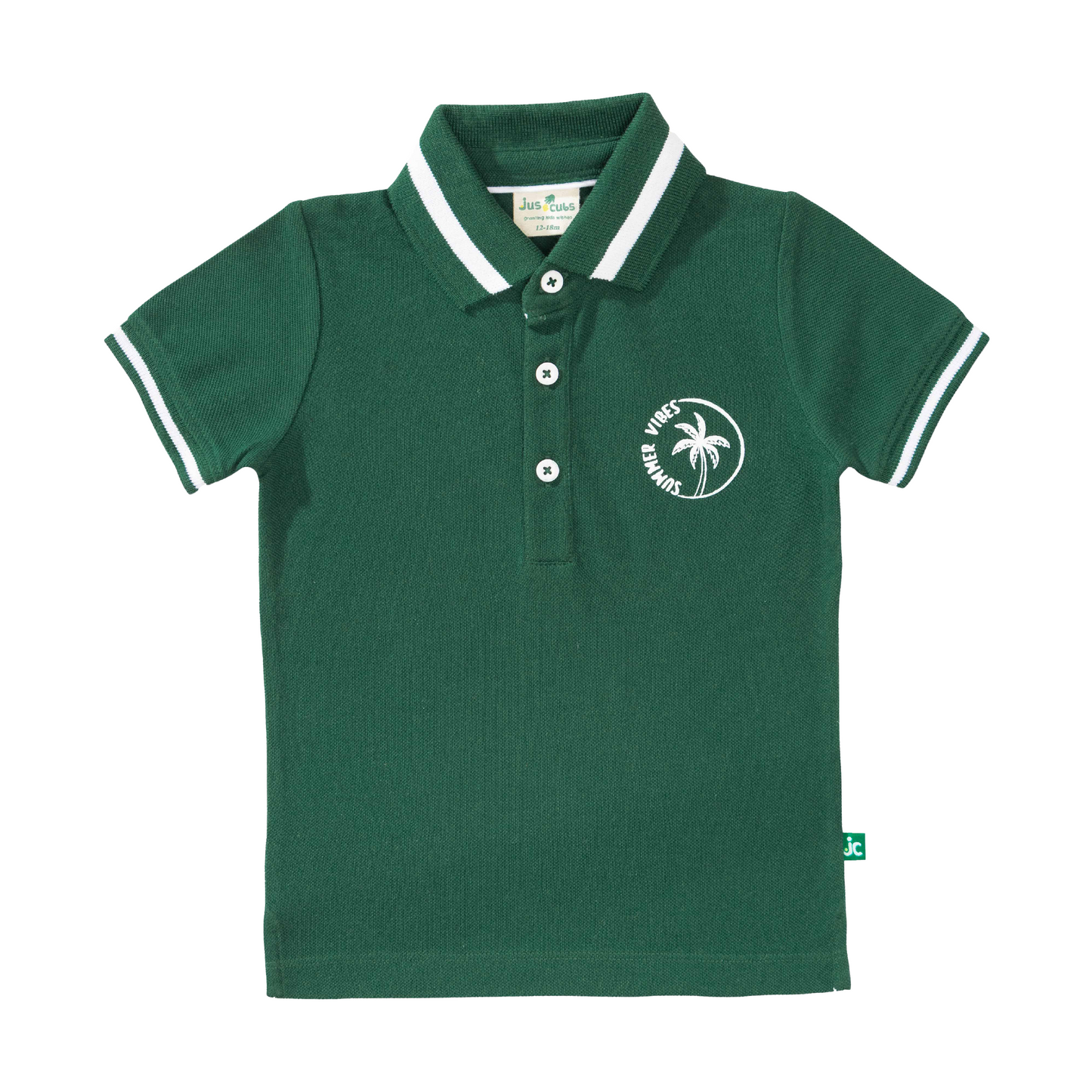 Polo Shirt with Striped Jogger Set for Toddler Boys