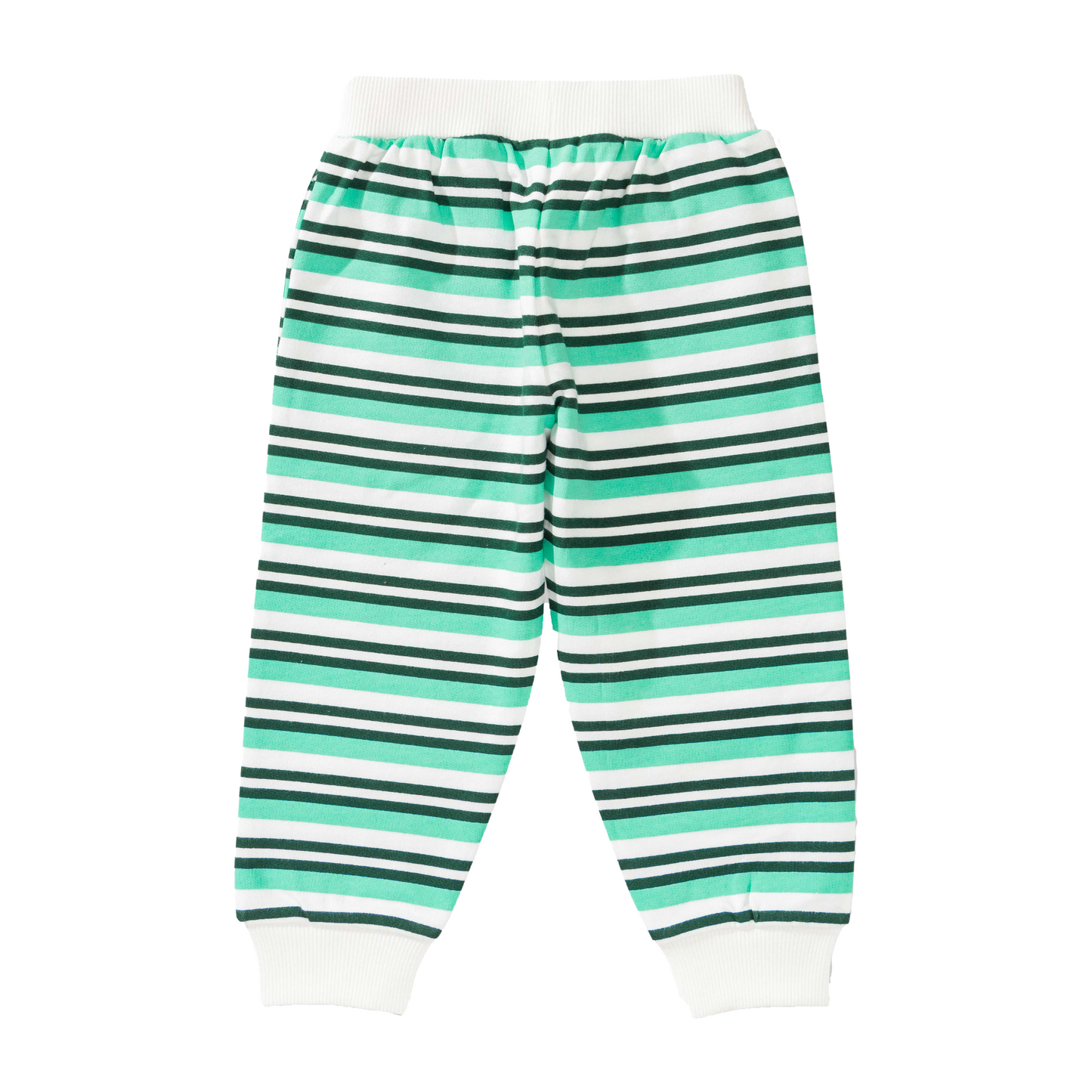 Polo Shirt with Striped Jogger Set for Toddler Boys