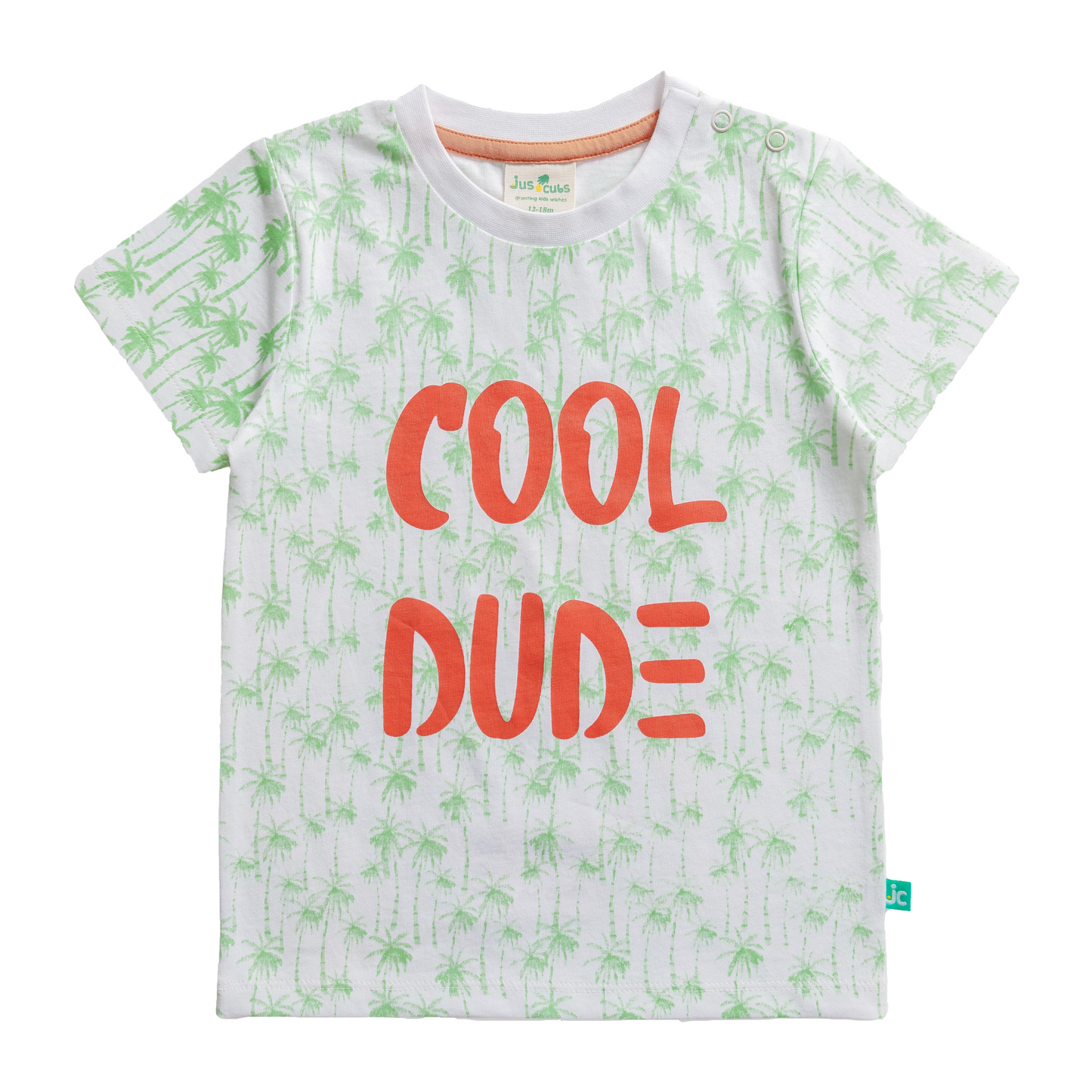 Cool Dude Green Tee & Shorts Set for Toddler Boys