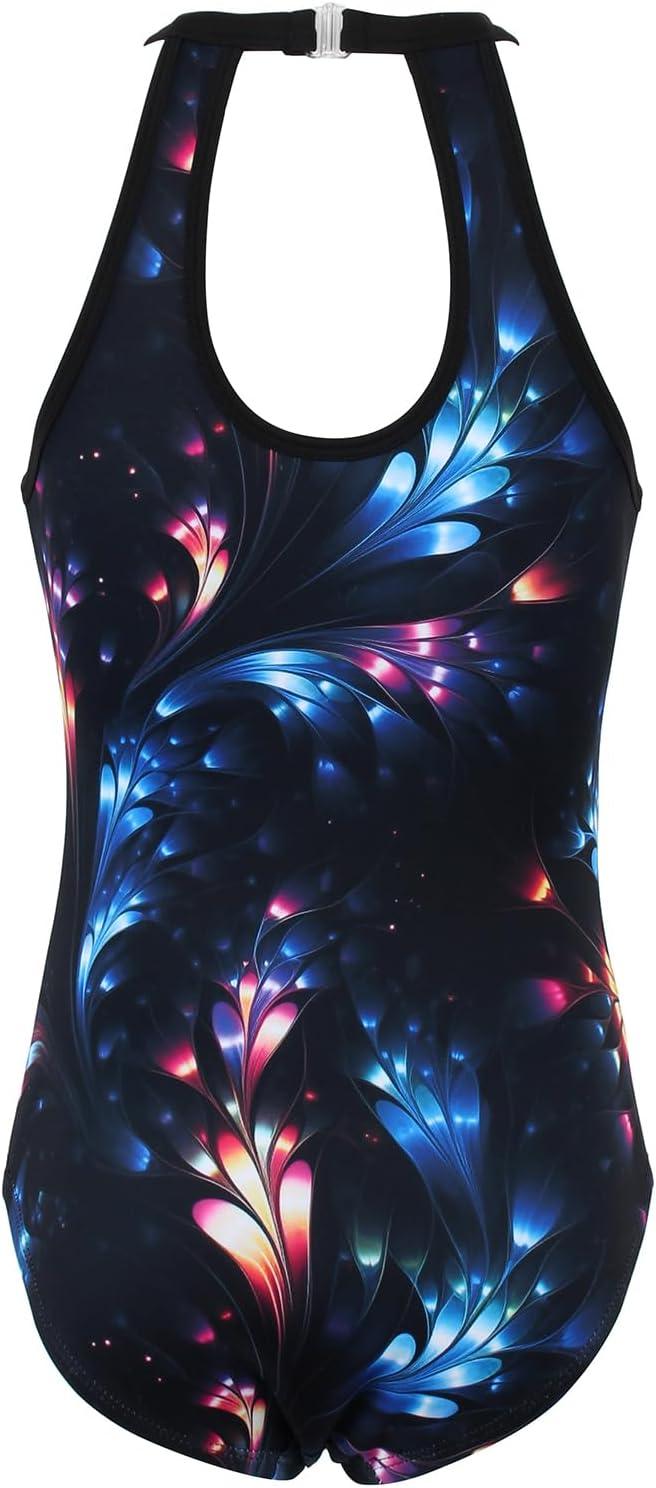 Shiny Flower Gymnastics Leotard Outfit Set