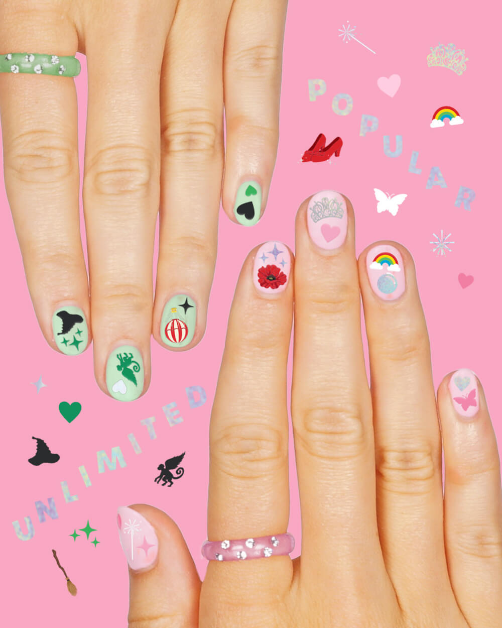 Emerald City Nail Stickers - 604 adhesive nail stickers
