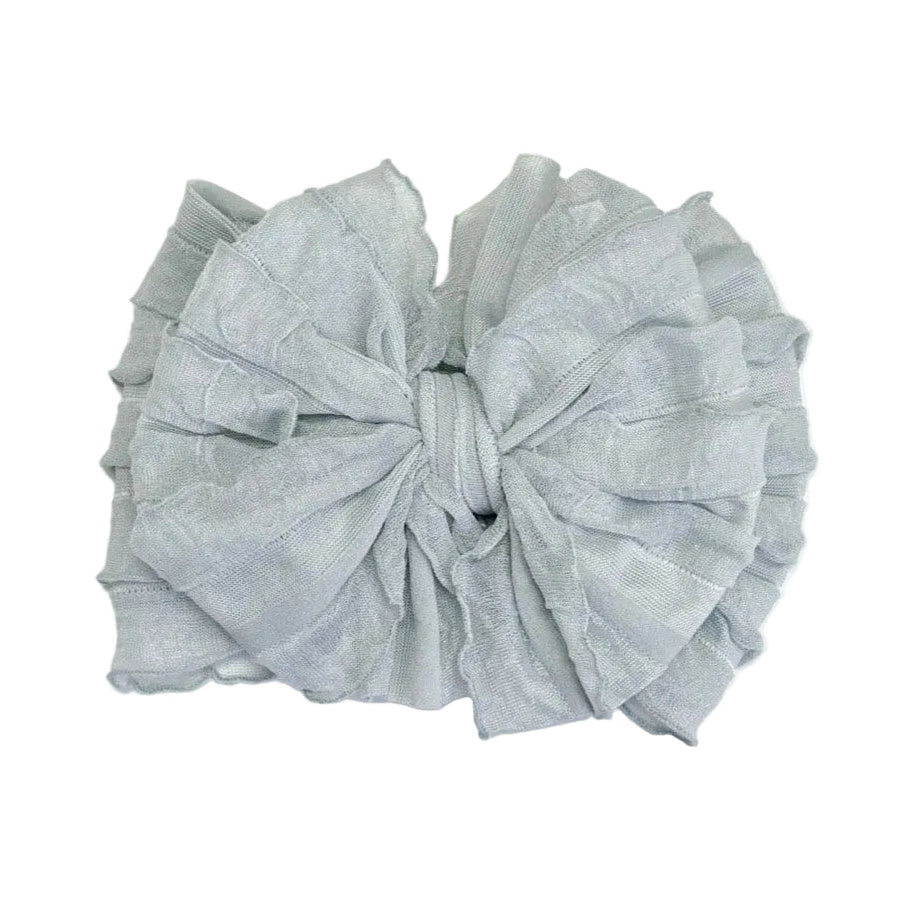 Ruffled Headband- Sky Blue