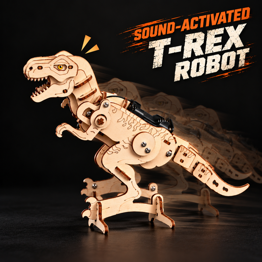 Dinosaur Robot T-Rex DIY Kit, Educational STEM Toy