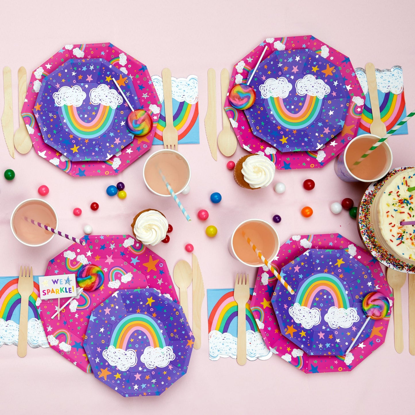 Sparkella x Coterie Rainbow Napkins (25 per pack)