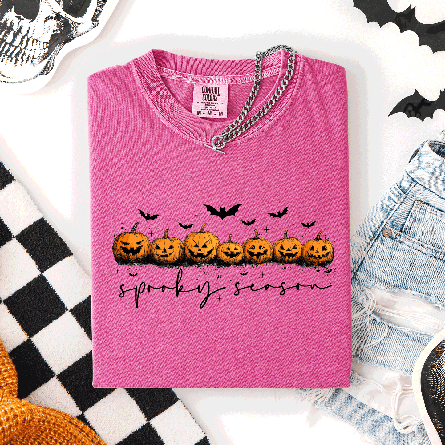 Spooky Season, Pumpkins, Halloween, Comfort Colors T-Shirt