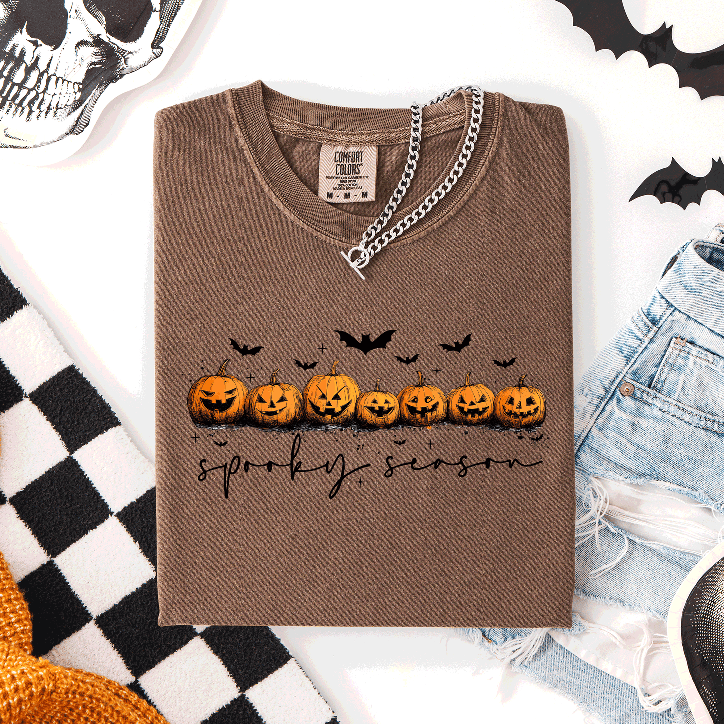 Spooky Season, Pumpkins, Halloween, Comfort Colors T-Shirt