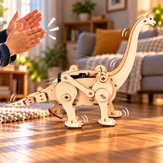 Dinosaur Robot Brachiosaurus DIY Kit, Educational STEM Toy