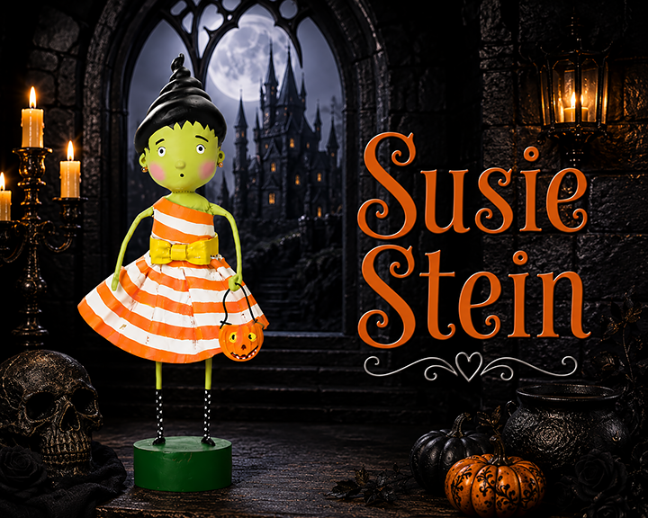 Susie Stein Halloween Figurine by Lori Mitchell *NEW FOR 2025*