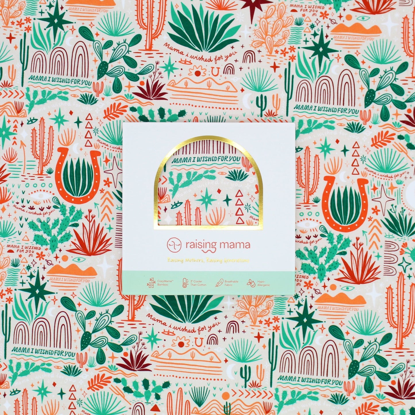 The Forever Swaddle Blanket | Desert Cactus (Beige)