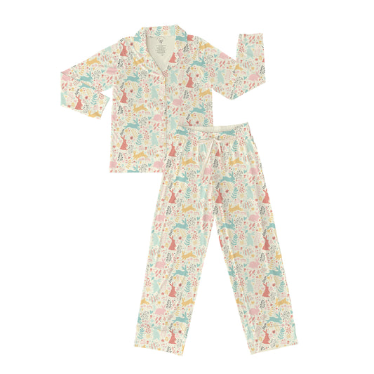 Bunny Snuggles Women's Bamboo Jammies