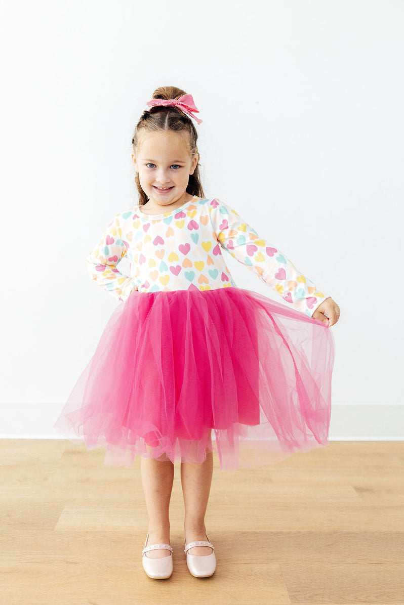 Sweetheart 3/4 Sleeve Pocket Twirl Dress