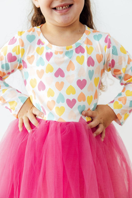 Sweetheart 3/4 Sleeve Pocket Twirl Dress