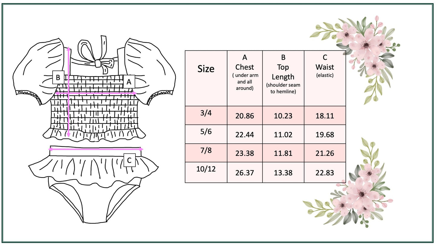 Abby Flower Power 2 Piece Swimsuit