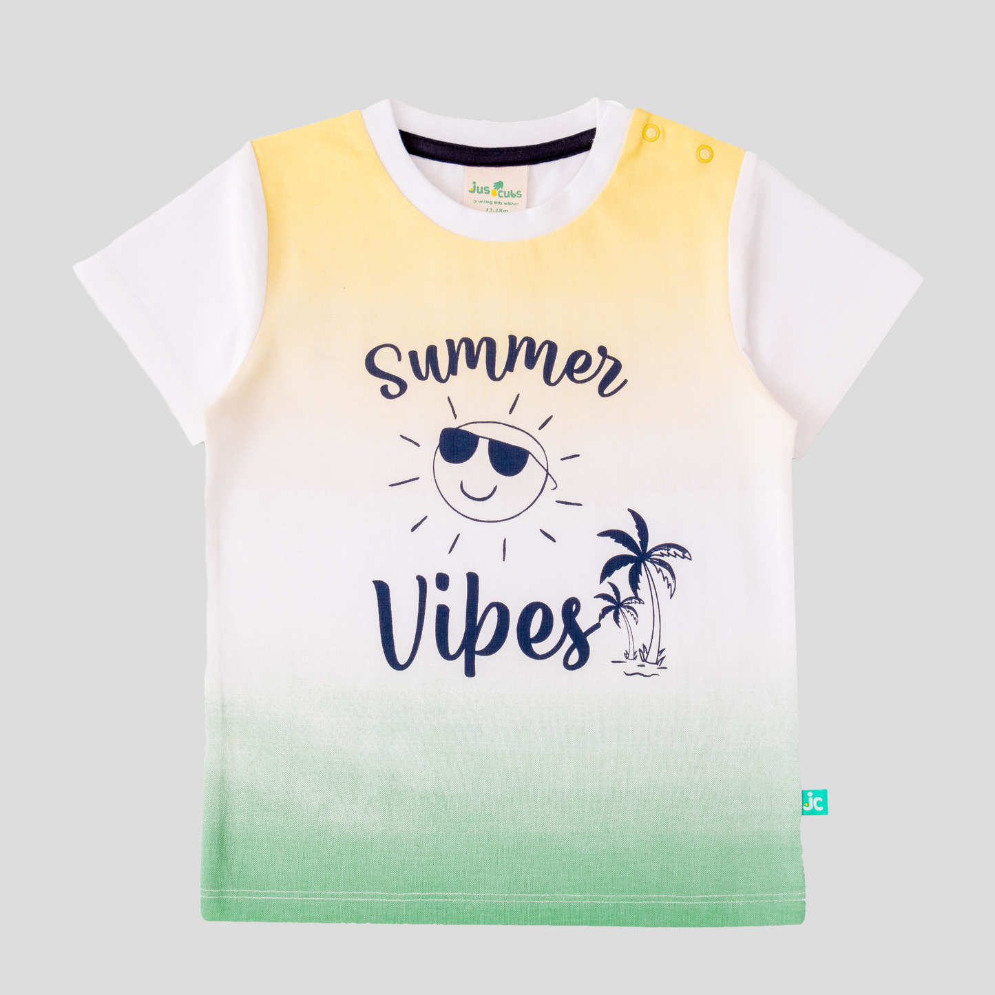 Summer Beige T-Shirt Pack of 2 for Toddler Boys