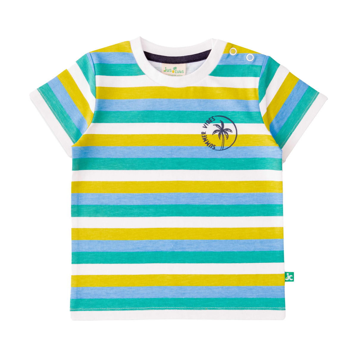 Sunny Blue & Green T-Shirt Pack of 2 for Toddler Boys