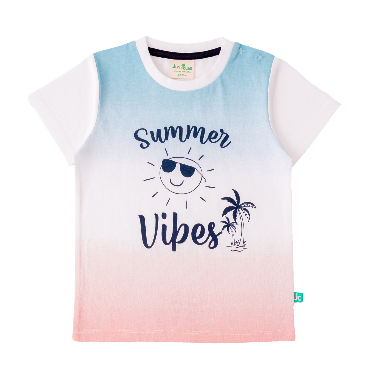 Summer Blue T-Shirt Pack of 2 for Toddler Boys