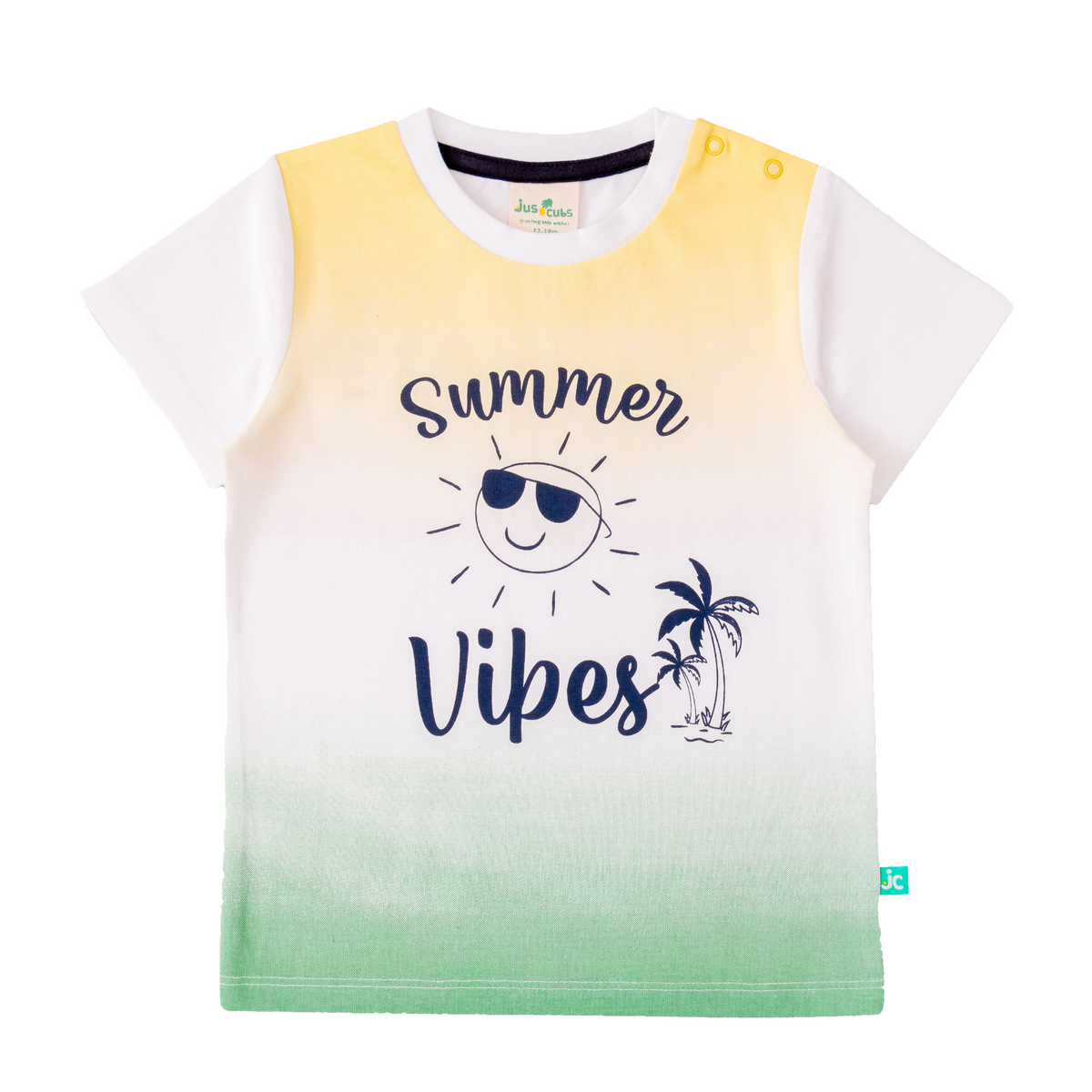 Summer Beige T-Shirt Pack of 2 for Toddler Boys