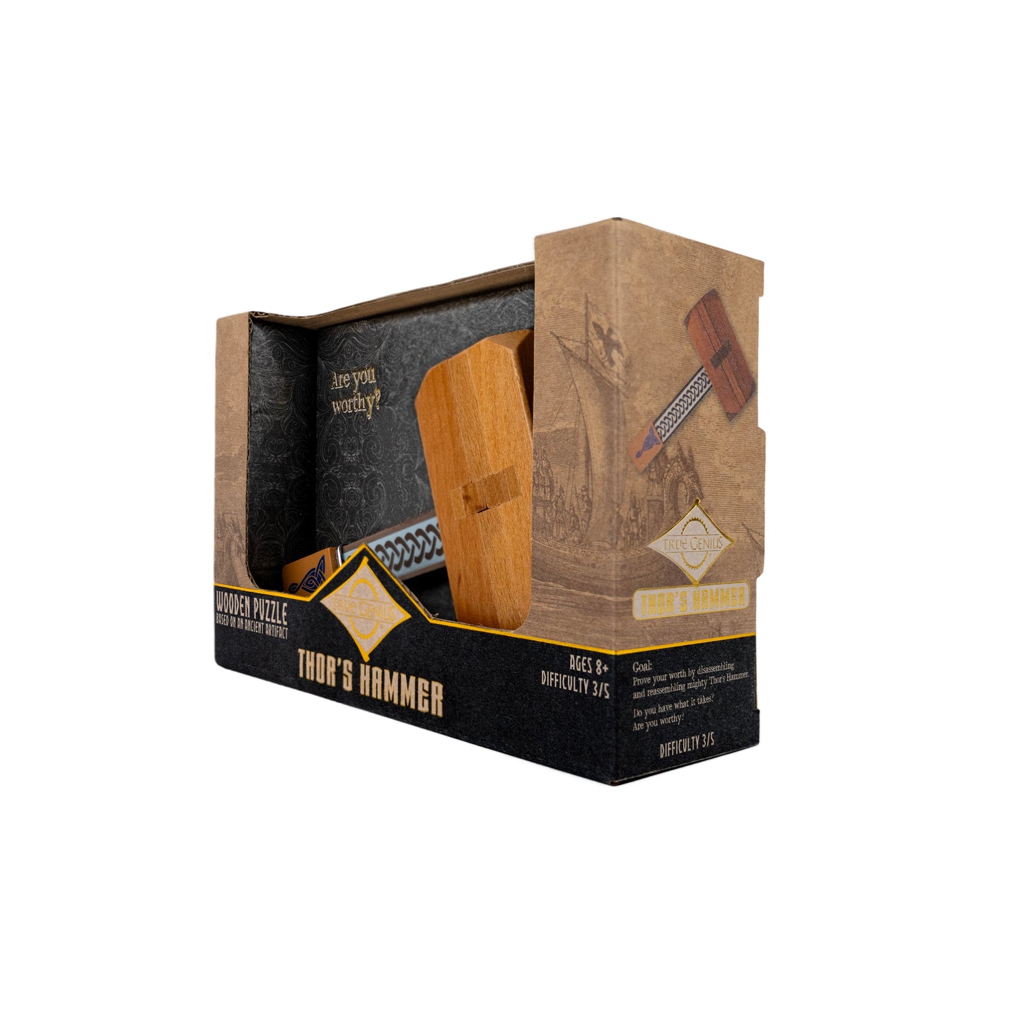Thor's Hammer - Wooden Dexterity Puzzle
