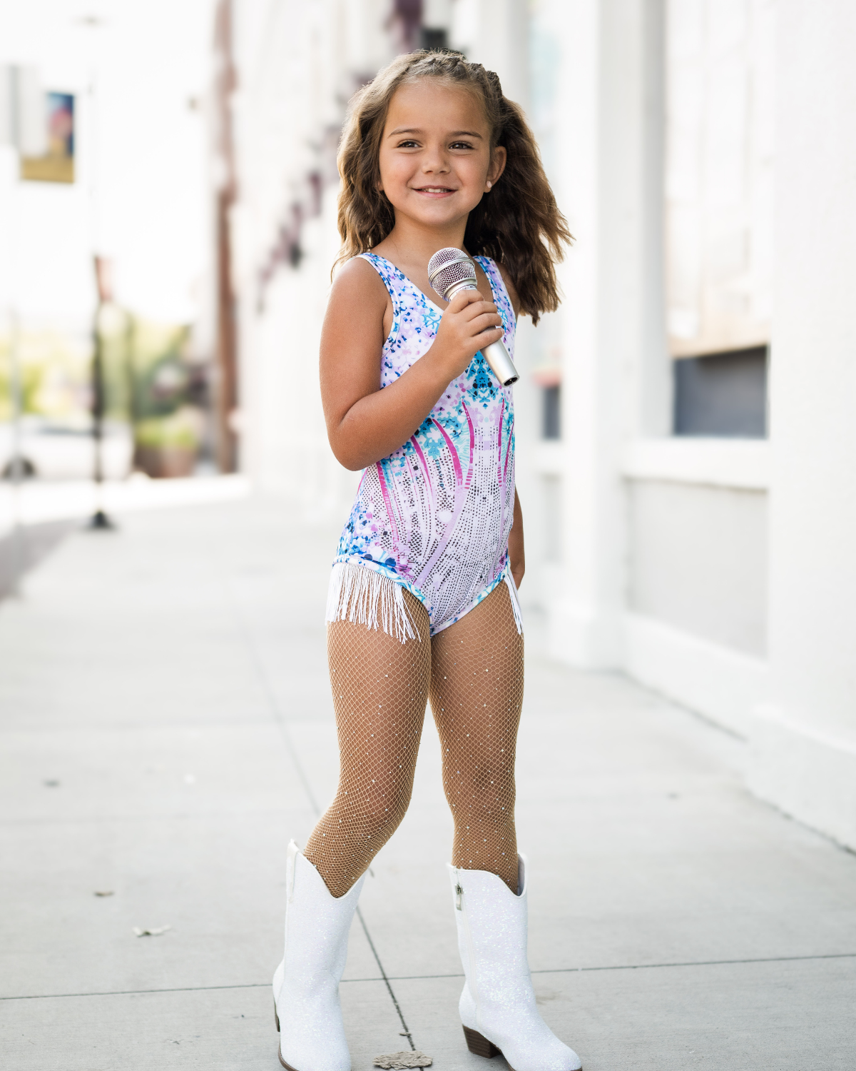 Pop Star Lover Tassle Leotard Costume