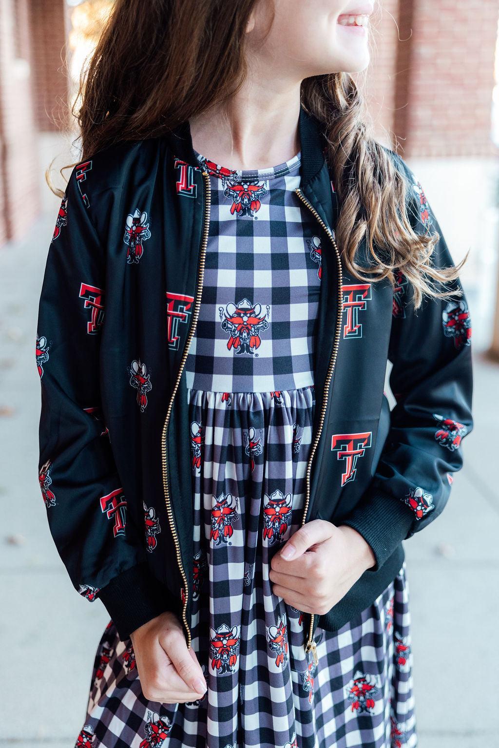 Texas Tech Black Red Raider Satin Jacket