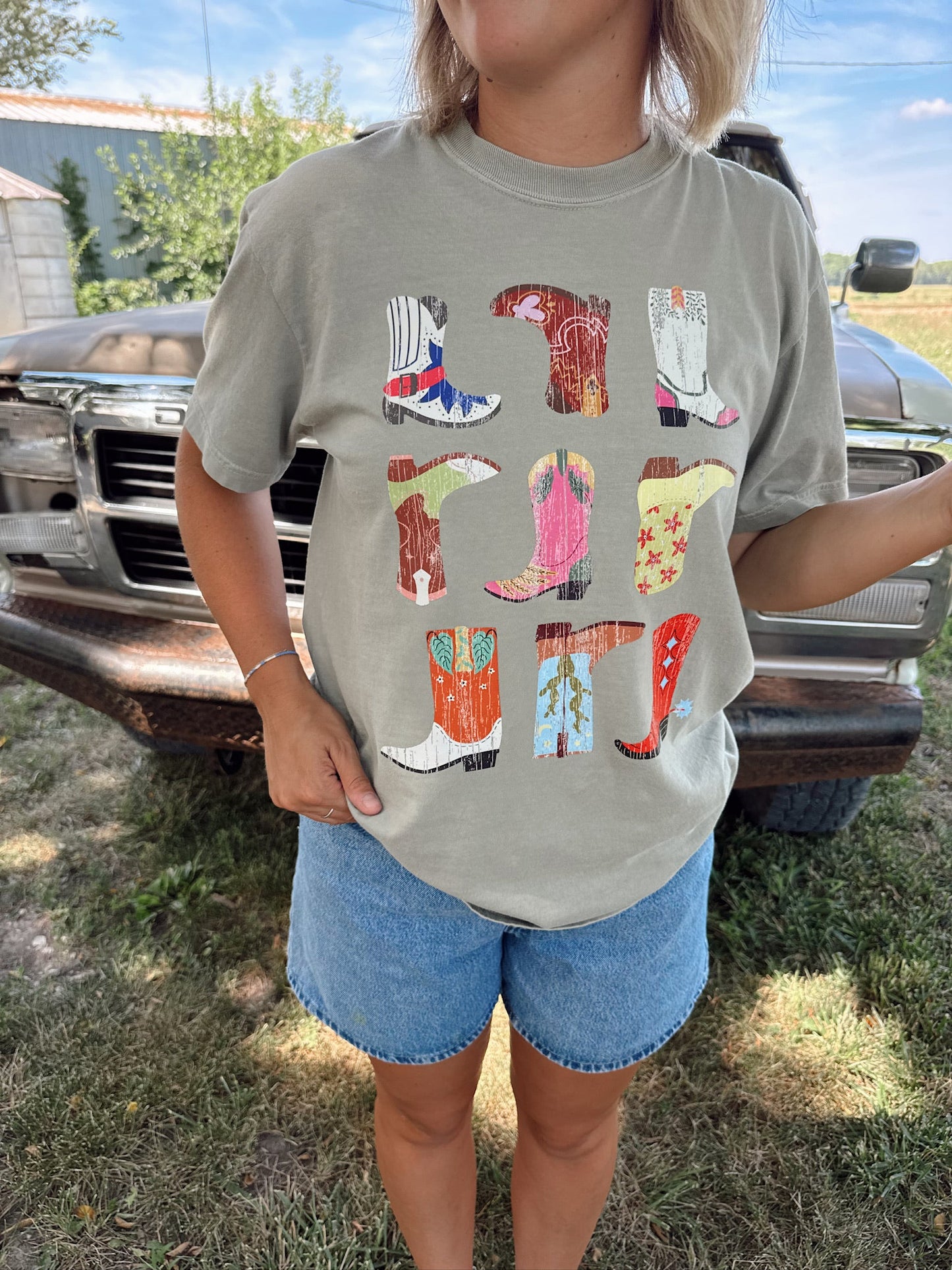 Colorful Boots Tee