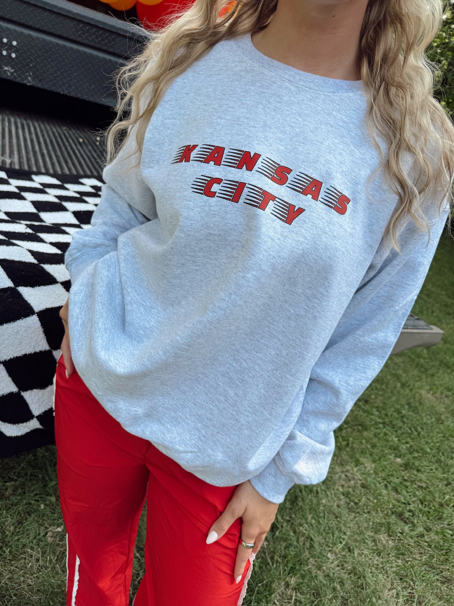 Kansas City Retro Stripe Sweatshirt