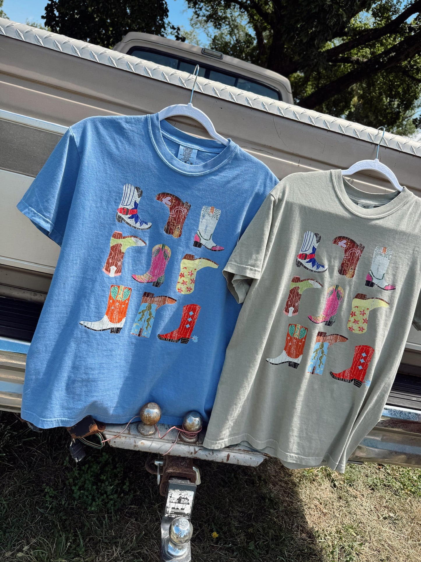 Colorful Boots Tee