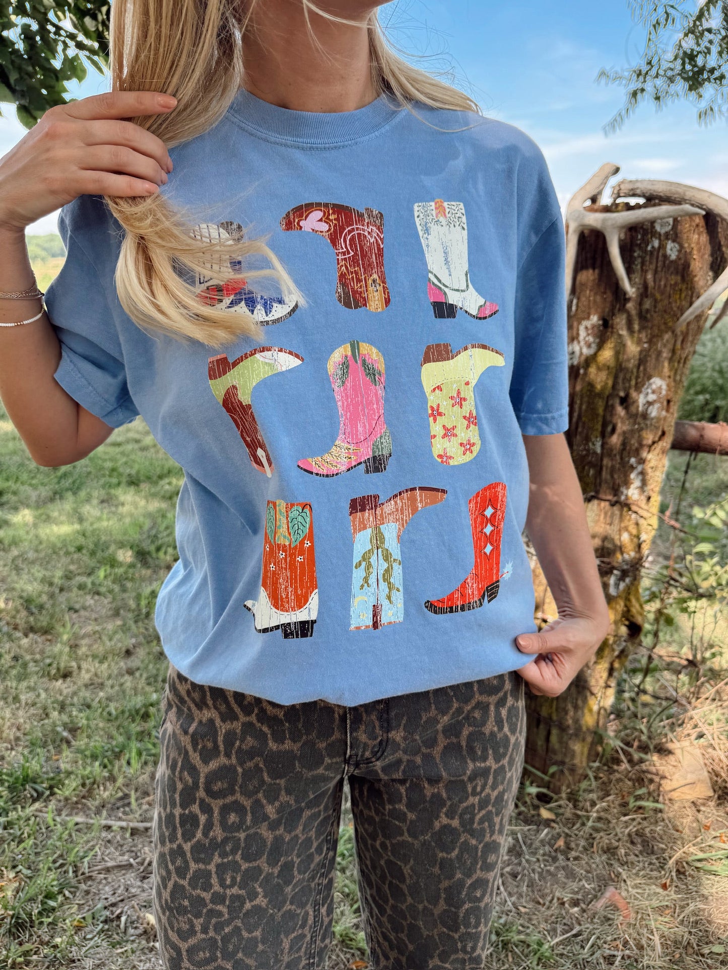 Colorful Boots Tee