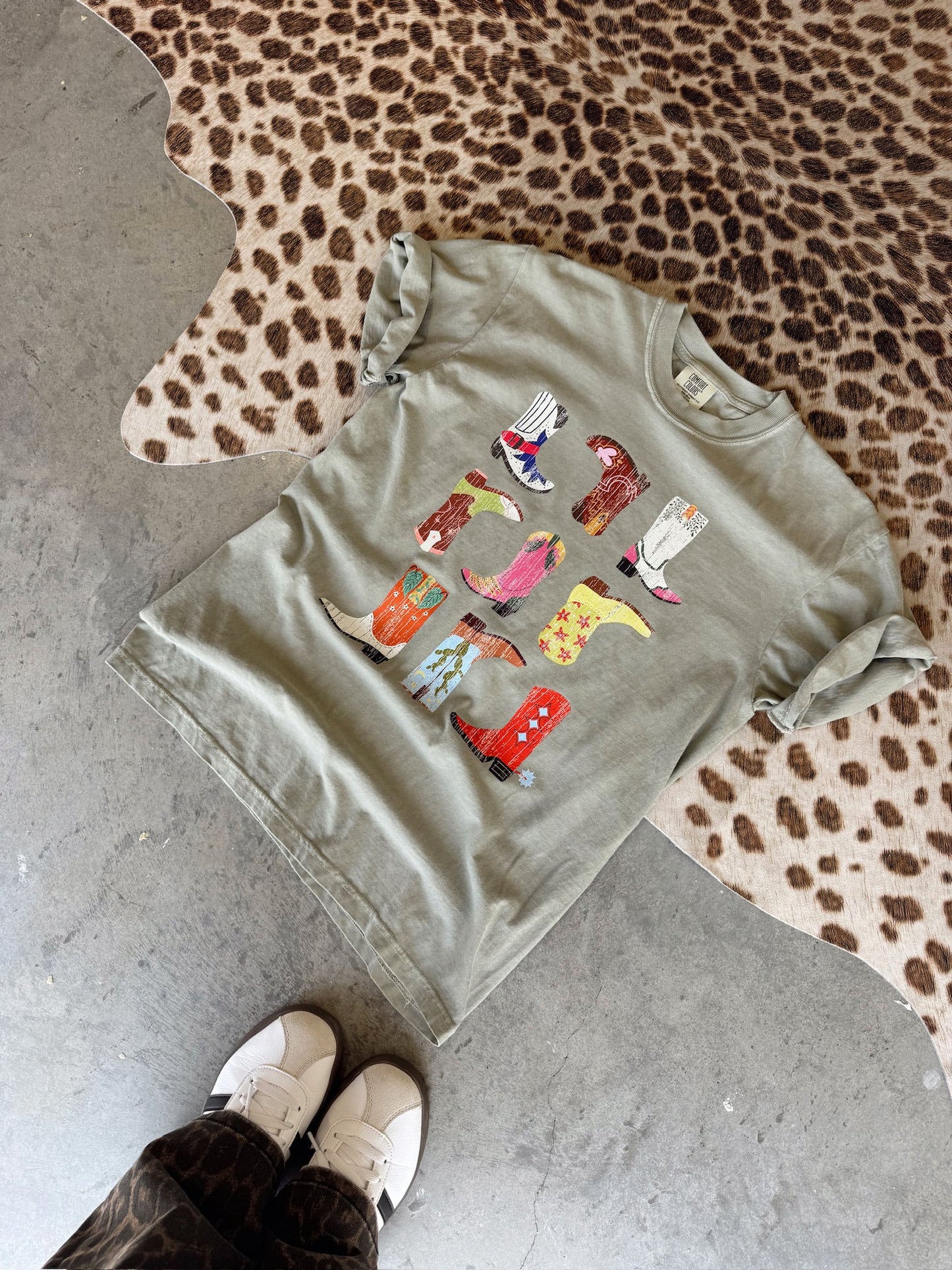Colorful Boots Tee