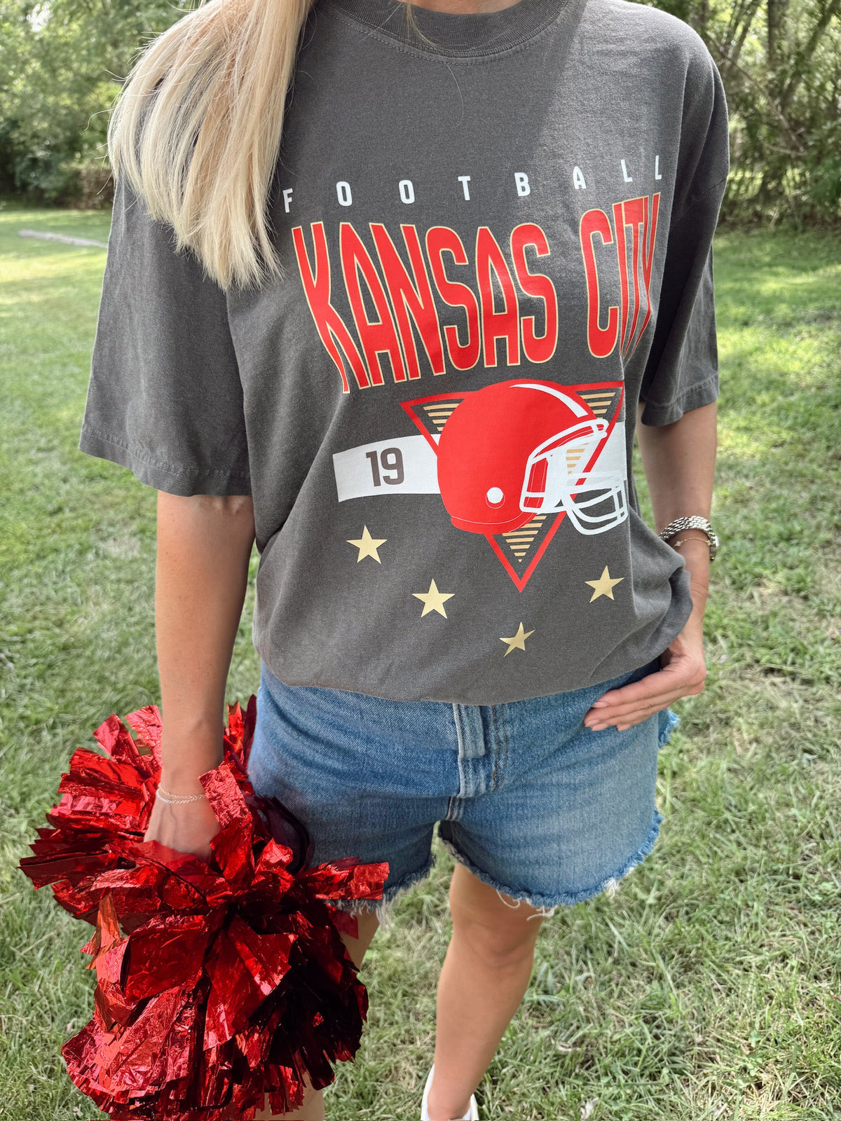 Kansas City Football Helmet Tee